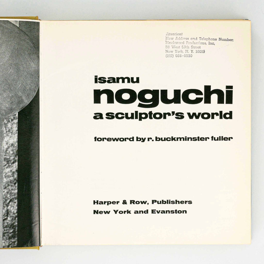 ISAMU NOGUCHI | A Sculptor's World - First Edition
