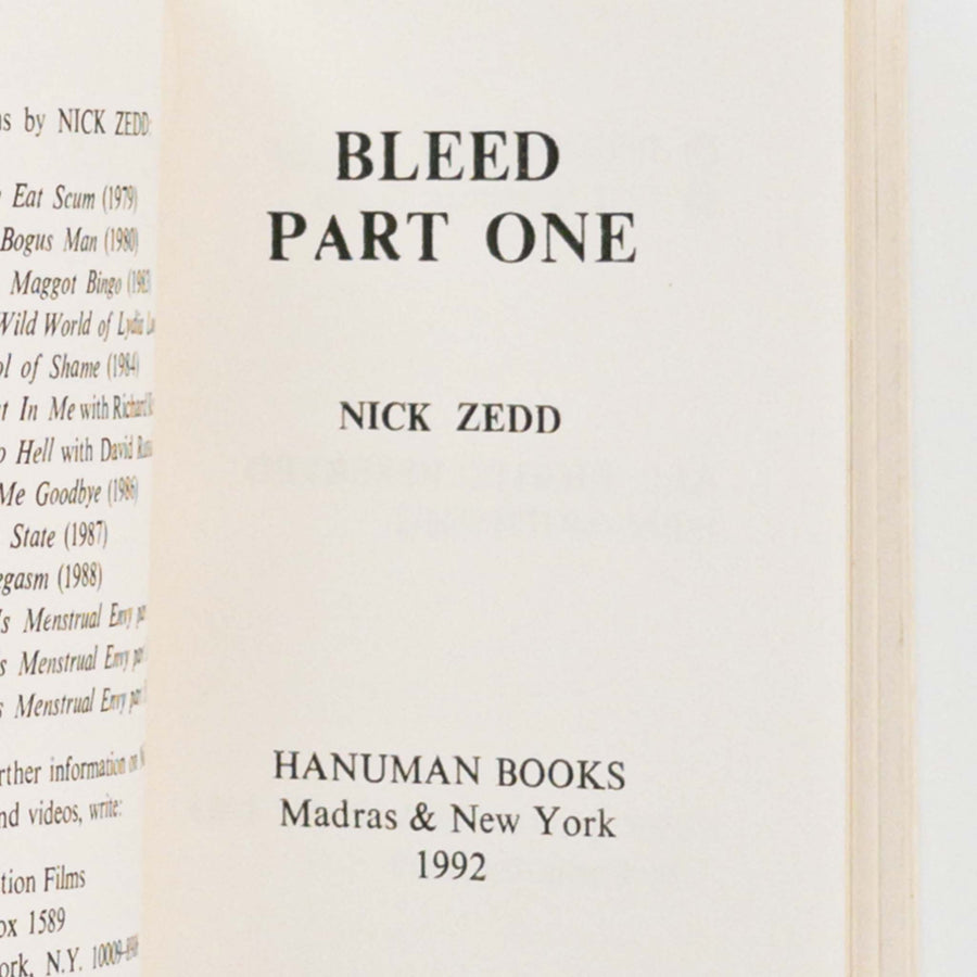 NICK ZEDD | Bleed Part One