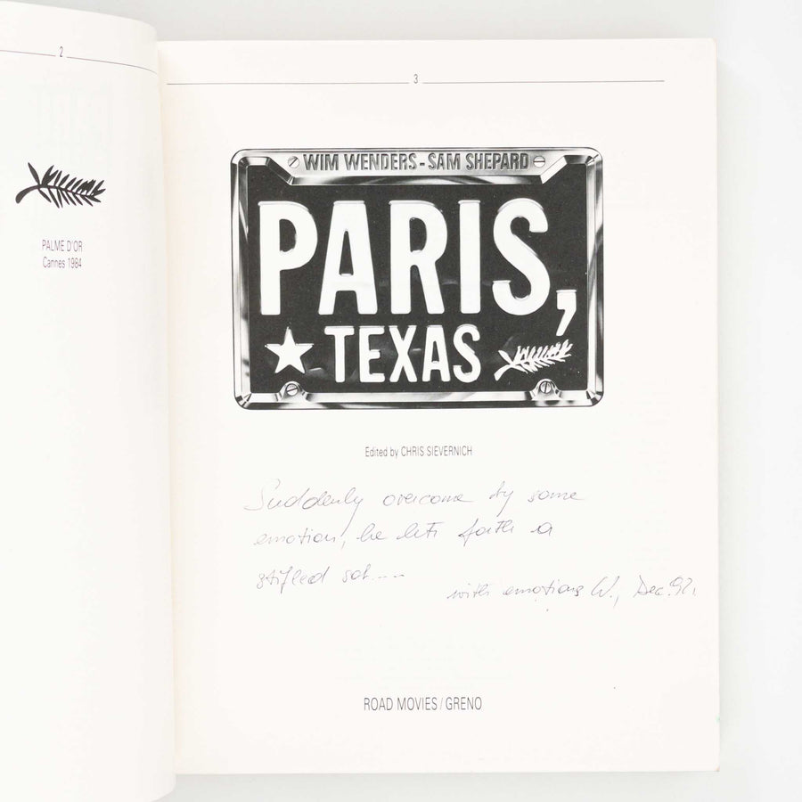 WIM WENDERS &amp; SAM SHEPARD | Paris, Texas