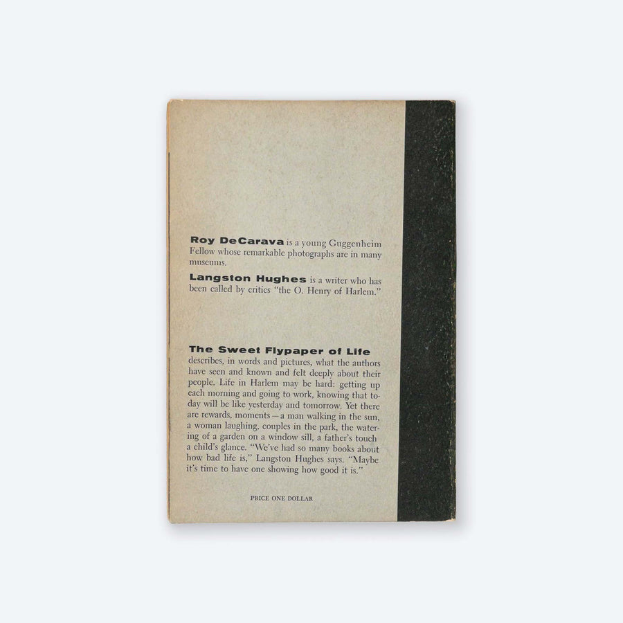 LANGSTON HUGHES & ROY DECARAVA | The Sweet Flypaper of Life - first printing